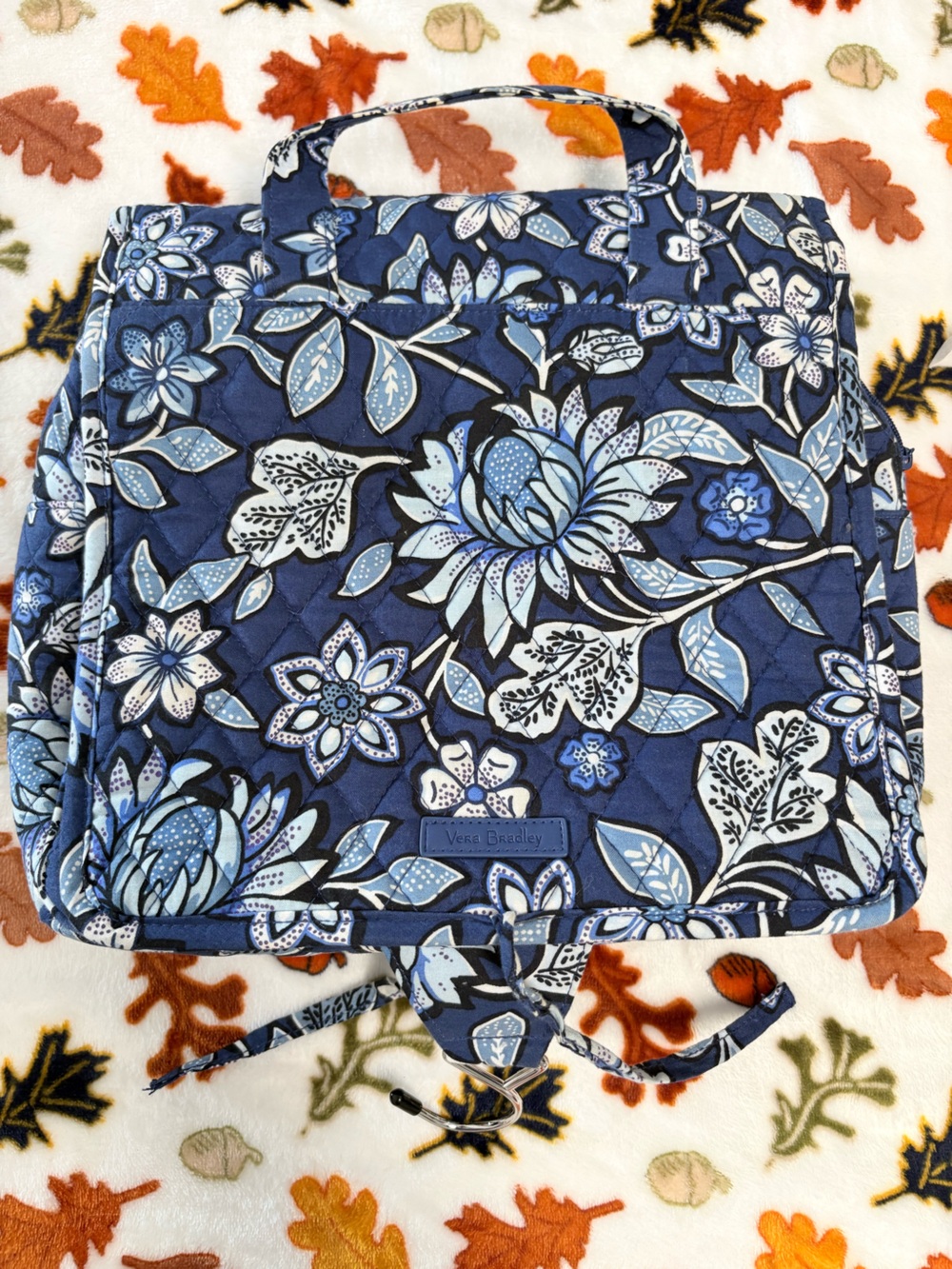 Vera Bradley Navy and Light Blue Floral Men’s Shirt